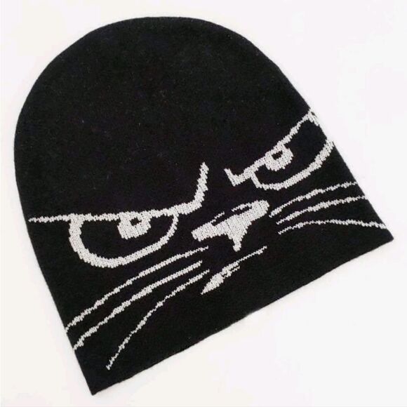 Grumpy Cat Knit Beanie - Picture 2 of 9